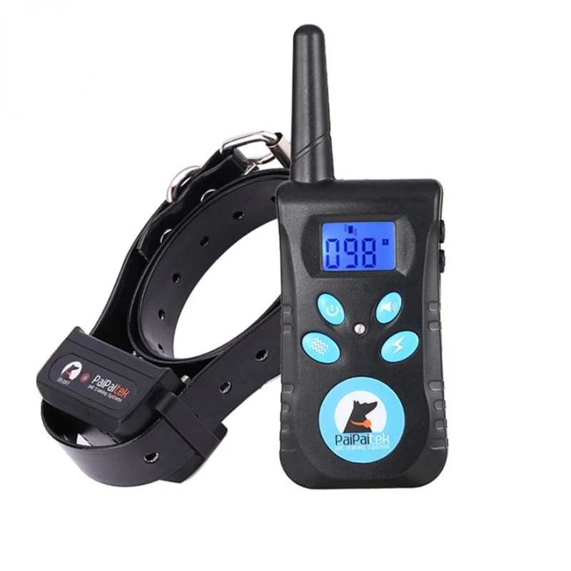 

Ошейник для дрессировки собак, водонепроницаемый ошейник для домашних животных с дистанционным управлением, перезаряжаемый ошейник для др...