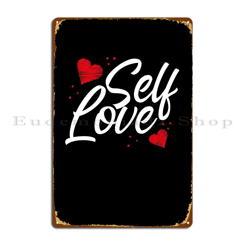 

Индивидуальный металлический плакат с надписью «Self Love» для пар