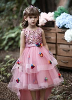 childrens vestidos new flower girl princess dress for girls piano performance costume kids banquet trailing dresses 4 12 years