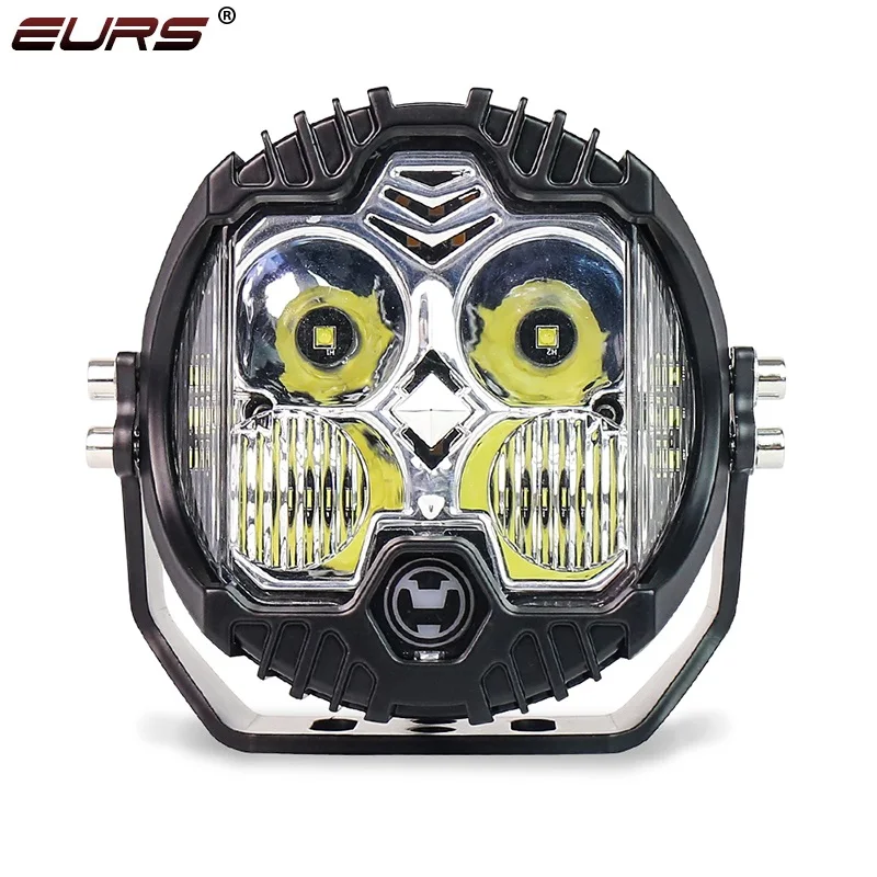 

5-дюймовые светодиодный Автомобильные фары DRL ближний/Дальний свет 50 Вт для внедорожника Wrangler Нива Лада внедорожника 4x4 Противотуманные фар...