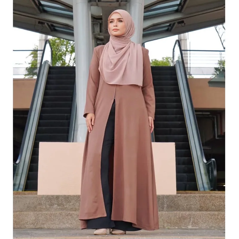 Рамадан открытая абайя с молнией Eid Абая для женщин Дубай мусульманский длинный арабский хиджаб платье мусульманская одежда мусульманские ...