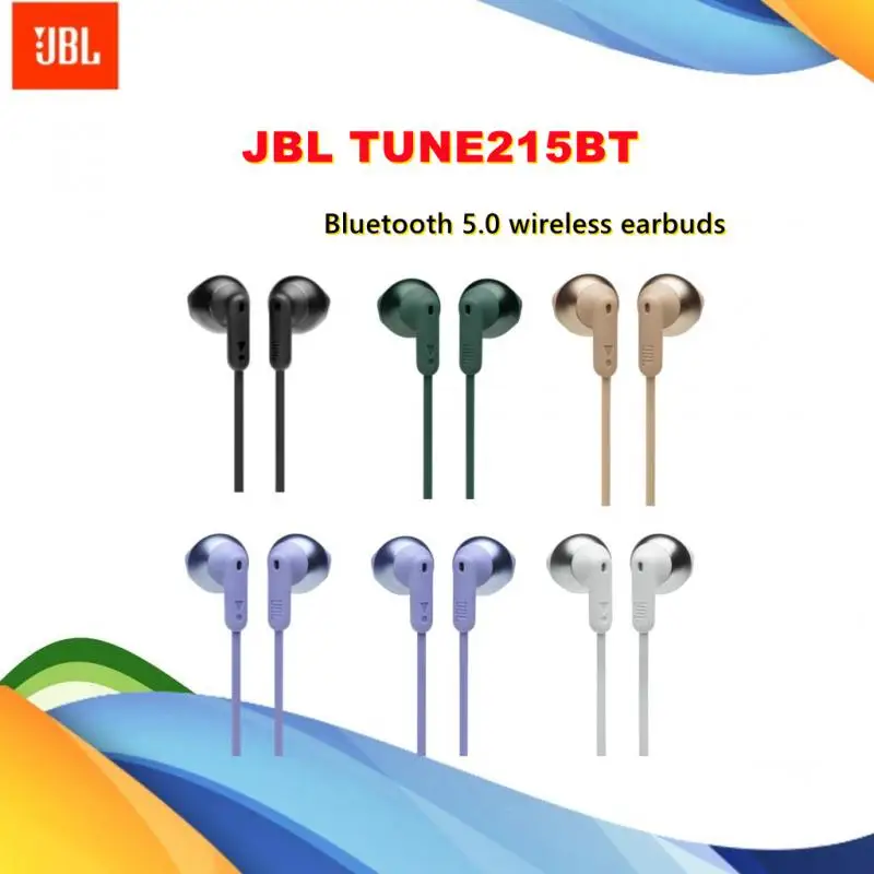 JBL TUNE215BT Bluetooth 5 0 беспроводные наушники-вкладыши высококачественные стерео