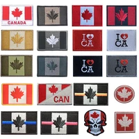 embroidered patches canada flag i love ca maple leaf canadian flags military patches tactical emblem appliques 3d badges