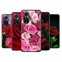red rose flower soft tpu silicone cover for huawei nova 9 8i 5t 8 7 6 7i 5 4 4e 3 3i pro phone case coque