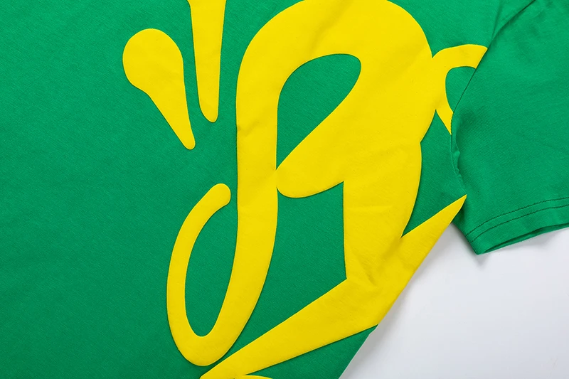 Комплект из футболки и шортов Synaworld в стиле Хай-стрит зеленый хлопковый топ