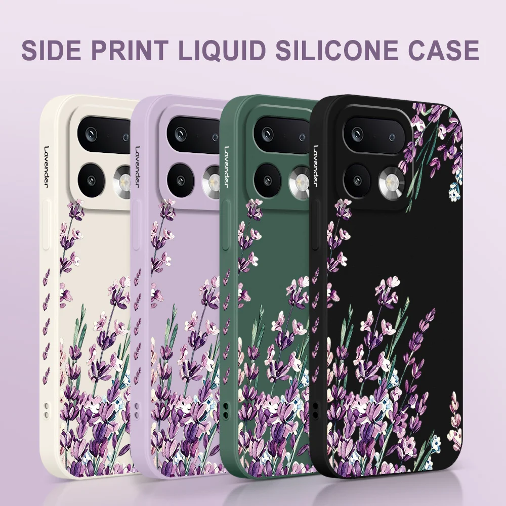 Фото Чехол для телефона с лавандовым узором для Oppo Realme 16 15 15T 14 13 12 11 10 9 9I Pro Plus 4G 5G, мягкий силиконовый чехол. №3