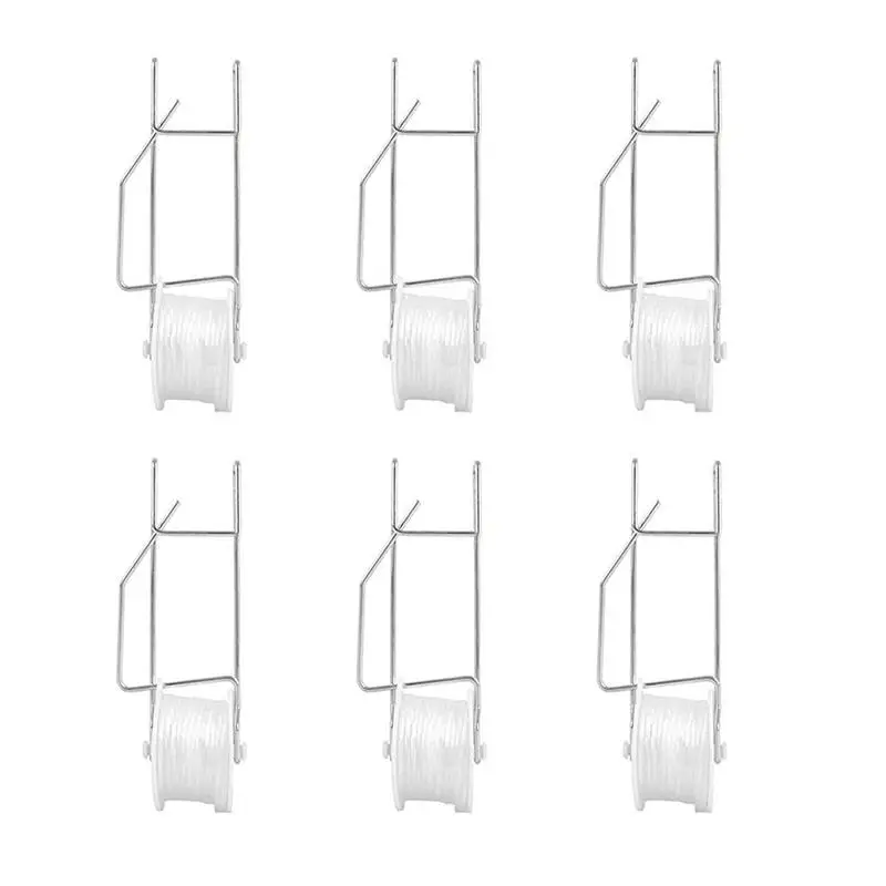 

6 PCS Garden Farms Tomato Hooks Trellis Rollerhook Vegetable Planting Support For Tomato Plant Greenhouse Gardening Tool