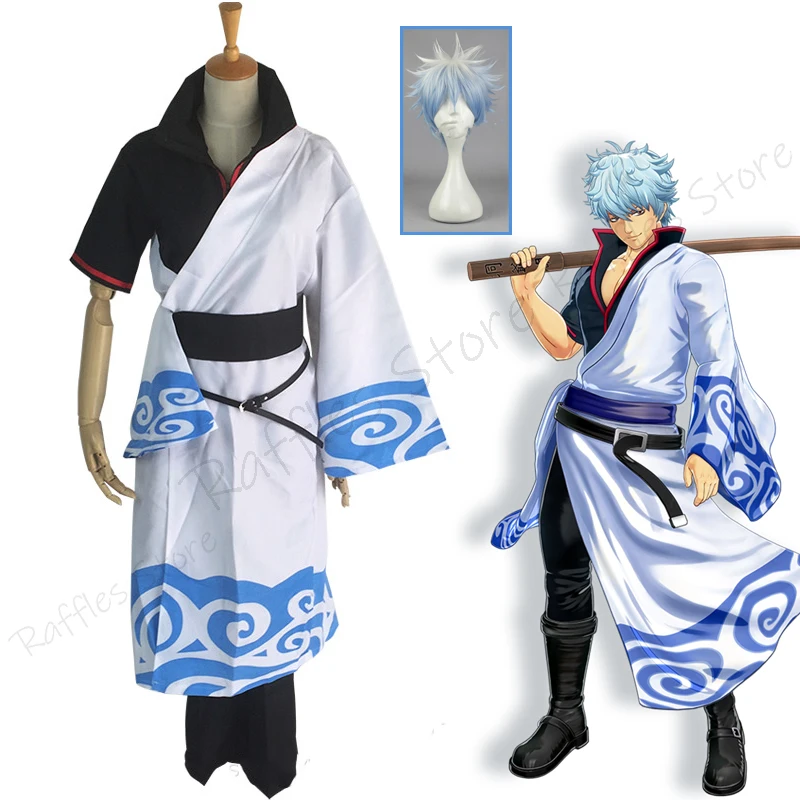

Костюмы для косплея из аниме Gintama, женский костюм, кимоно для Хэллоуина, карнавальный костюм для косплея с серебряной душой