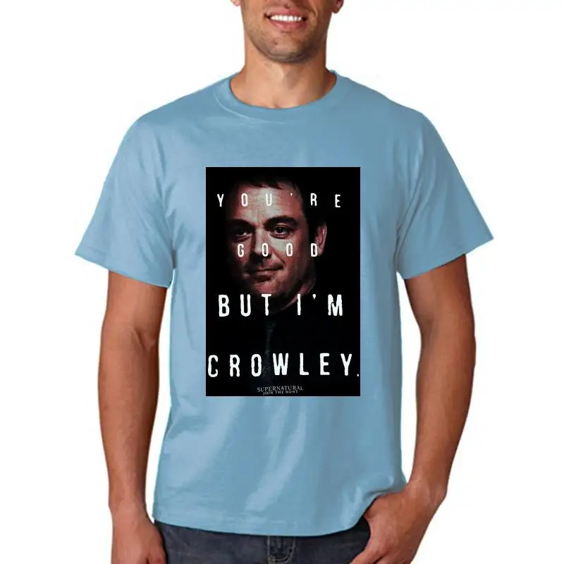 

Supernatural Girls Juniors T-Shirt - Youre Good But Im Crowley Image