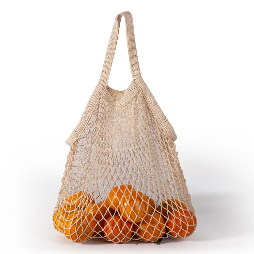 

Portable Reusable Grocery Bags Eco-friendly Cotton Mesh Shopping Bag Fruit Vegetable String Organic Organizer Handbag Net Tote