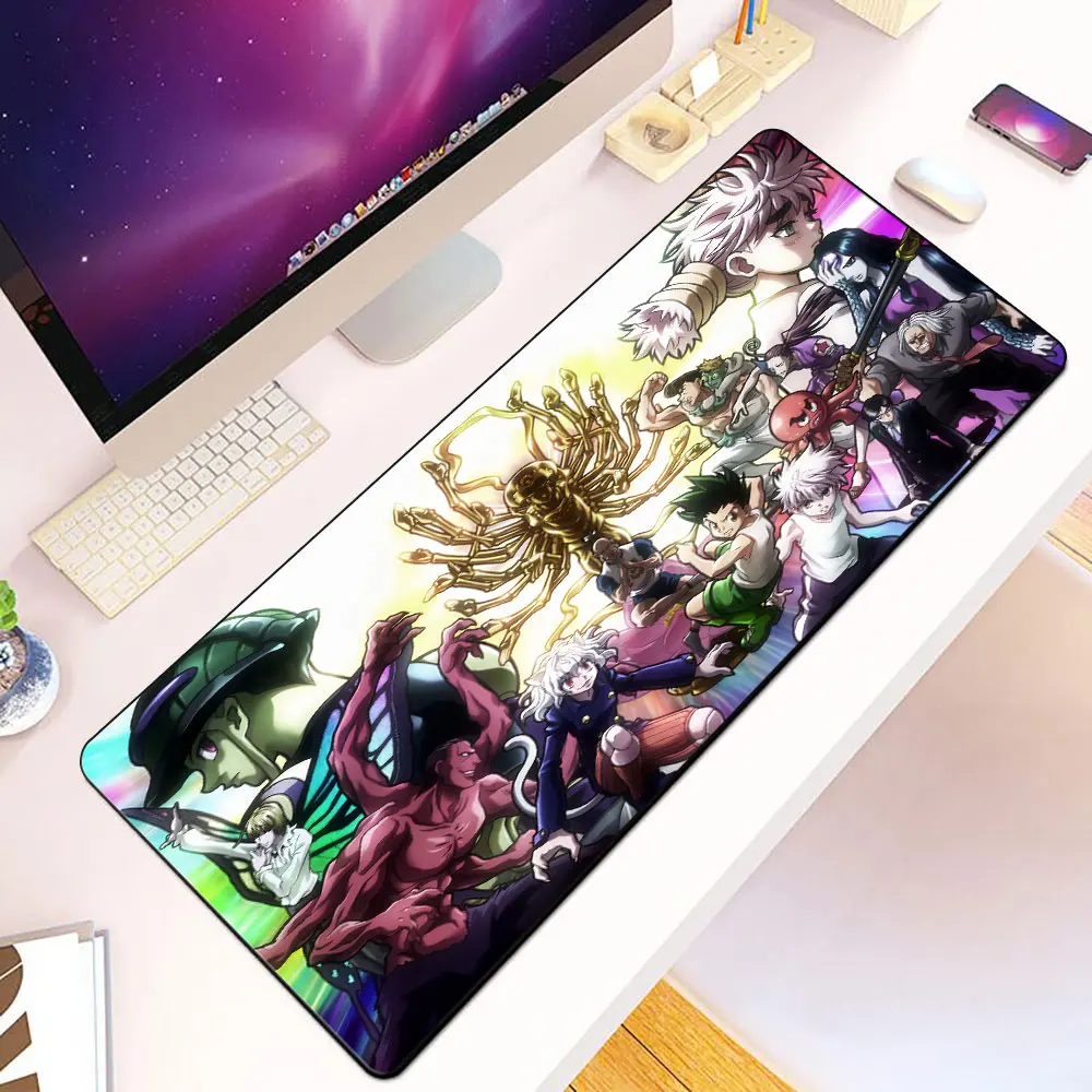 Hunter x Hunter Mousepad HD Printing Computer Gamers Locking Edge Non-slip Mouse Pad XXL90x40cm Keyboard PC Desk Pad