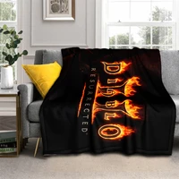 new diablo blanket high quality flannel warm soft plush on the sofa bed blanket suitable gift for men women living room