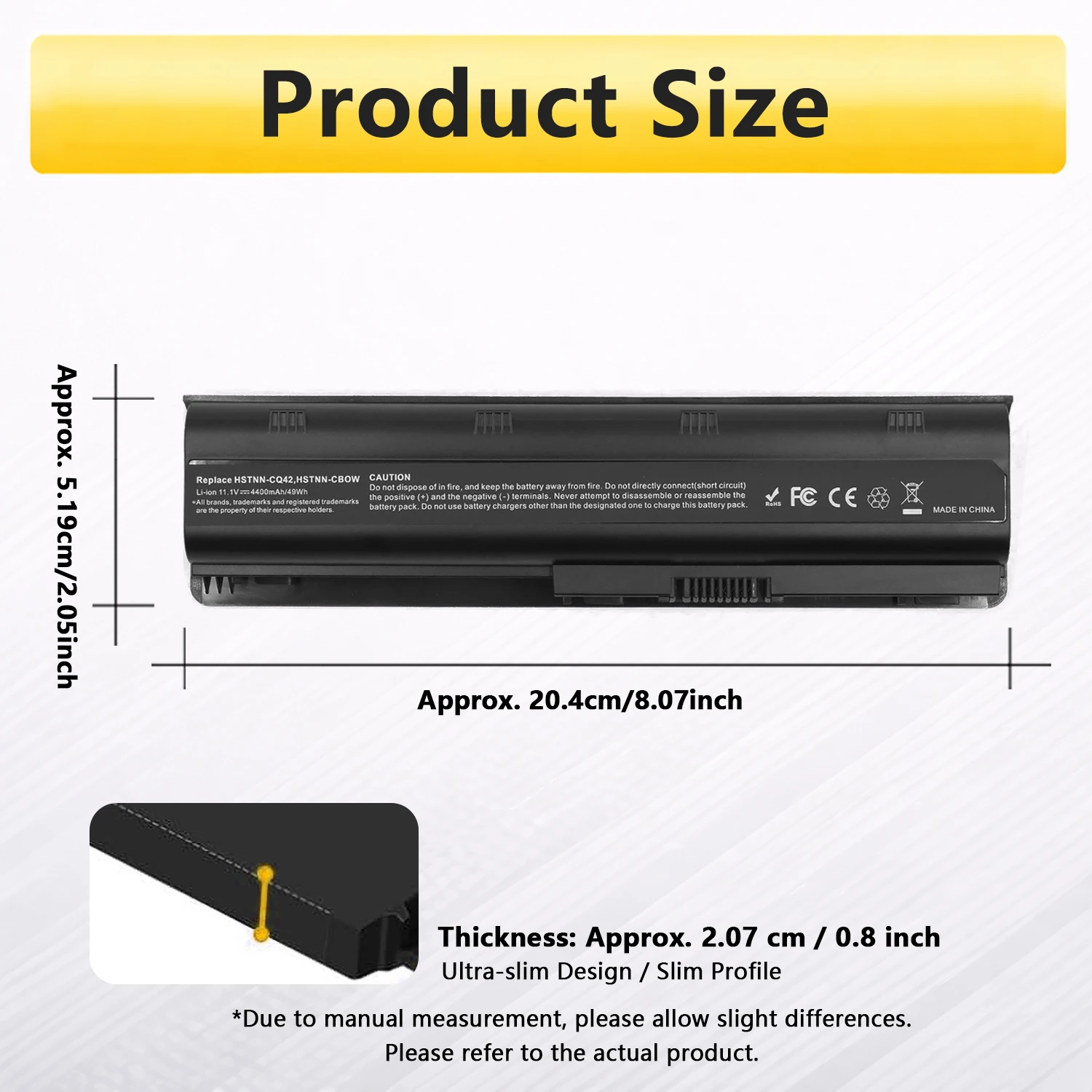 Фото Аккумулятор PowerHub CQ42 для ноутбуков HP Pavilion G6 G7 DV6-3000 DV7-6000 DM4 CQ43 CQ56 CQ57 CQ62 MU06 MU09 HSTNN-LB0X 593553-001 №4