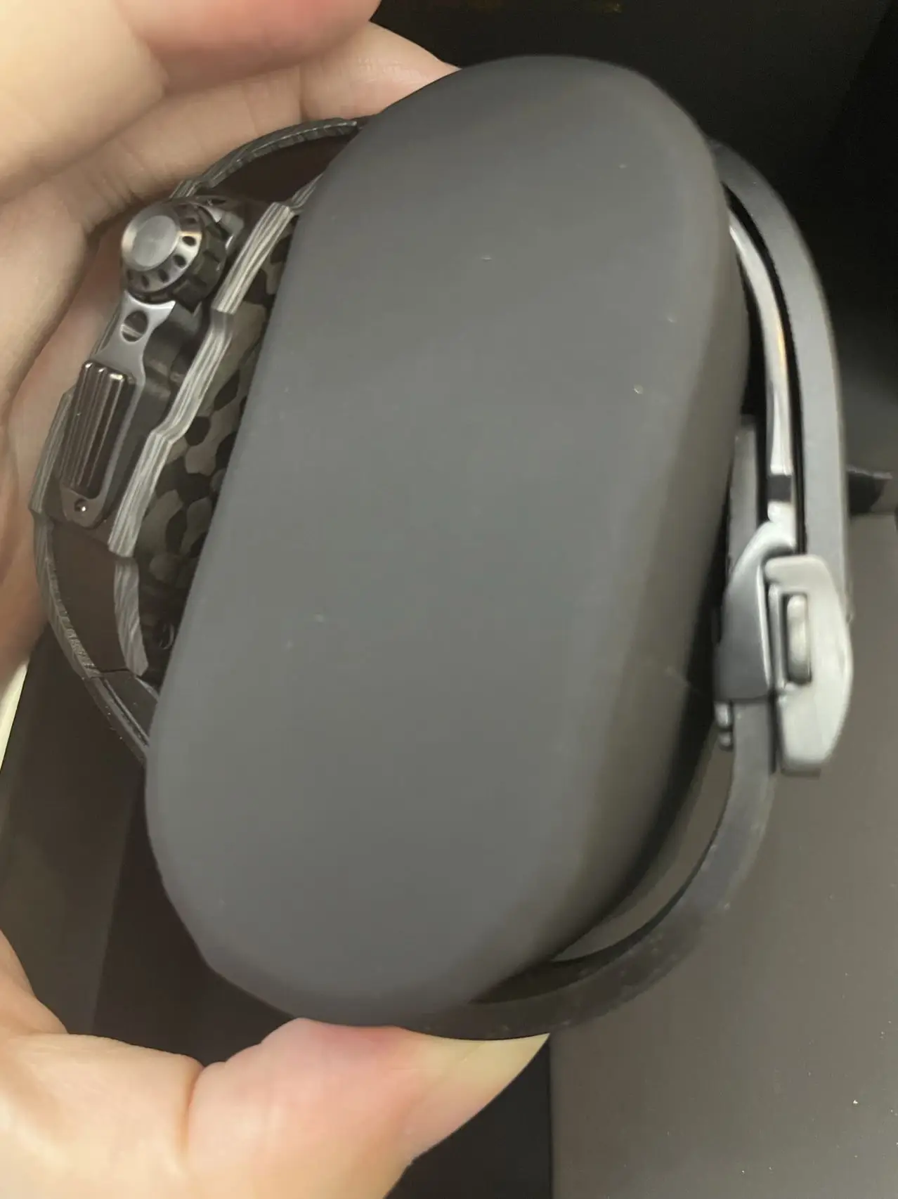 Carbon Fiber Case Modification KIT for Apple Watch 7 44mm 45mm Carbonfiber Bezel for IWatch 7 6 SE 5 4 3 Fluoro Rubber Watchband