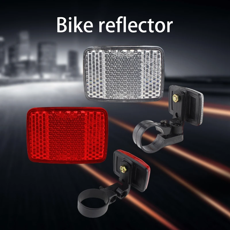 

1set New Handlebar Mount Safe Reflector Bicycle Reflector Bike Front Rear Warning Reflectors Cycling Accessories Supply