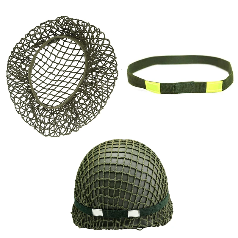 Тактический ремешок на шлем, светоотражающий эластичный ремешок на шлем, сетчатый чехол для M1, M35, M88, MK1, военные спецназ, защитное снаряжение для шлема