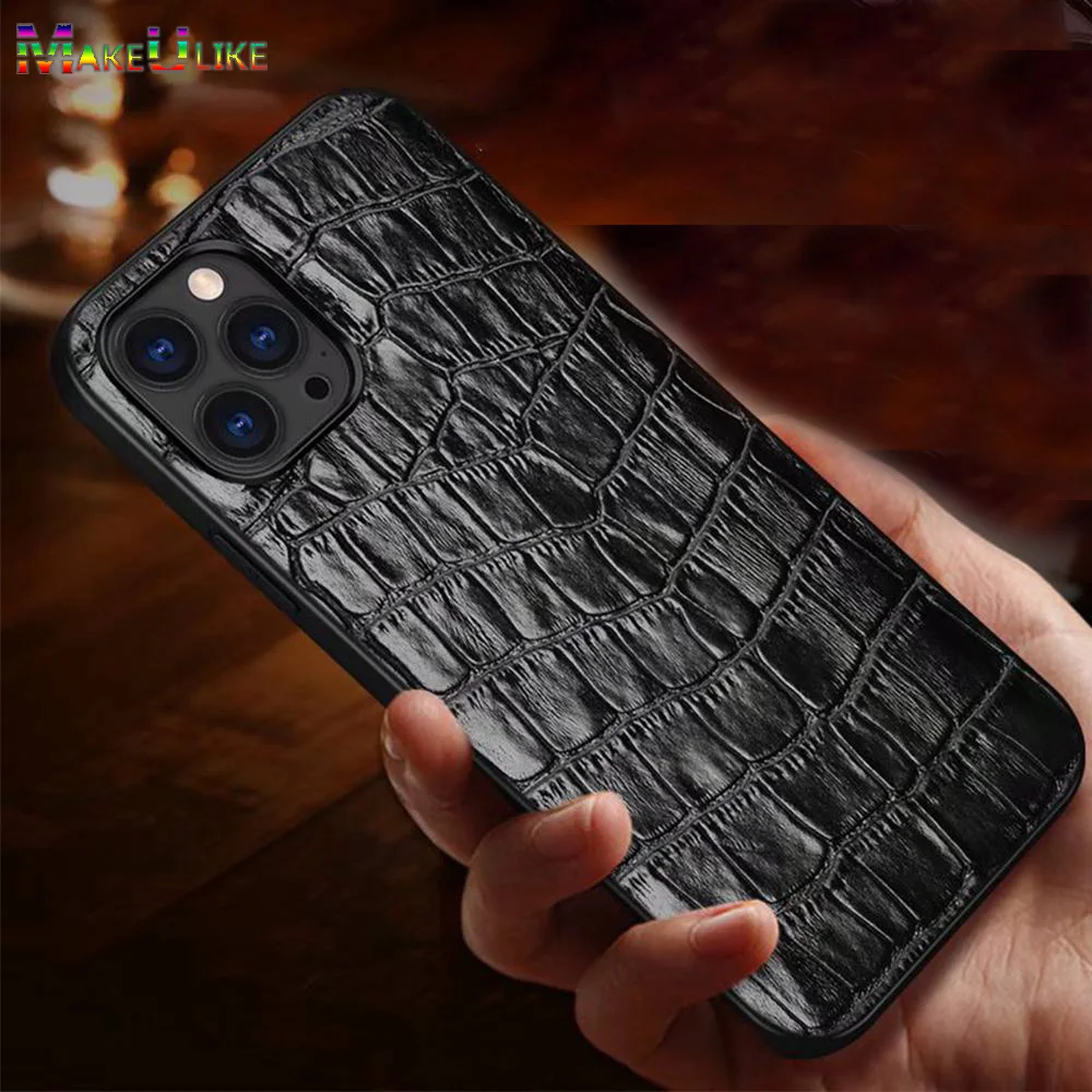 

Case for iPhone 11 12 13 14 Pro Max Mini Case Anti-fall Genuine Leather Phone Case for iPhone SE 2020 X XR XS Max 7 8 Plus Cover