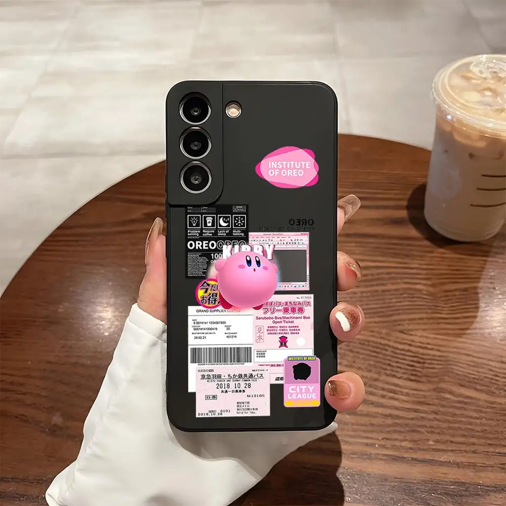 Чехол для телефона Hot Game Cute Cartoon Kirbys Samsung S24 Ultra S23 Fe S22 S20 S21 Plus A13 A14 A54 A34 A24 A53 Note 20 чехол