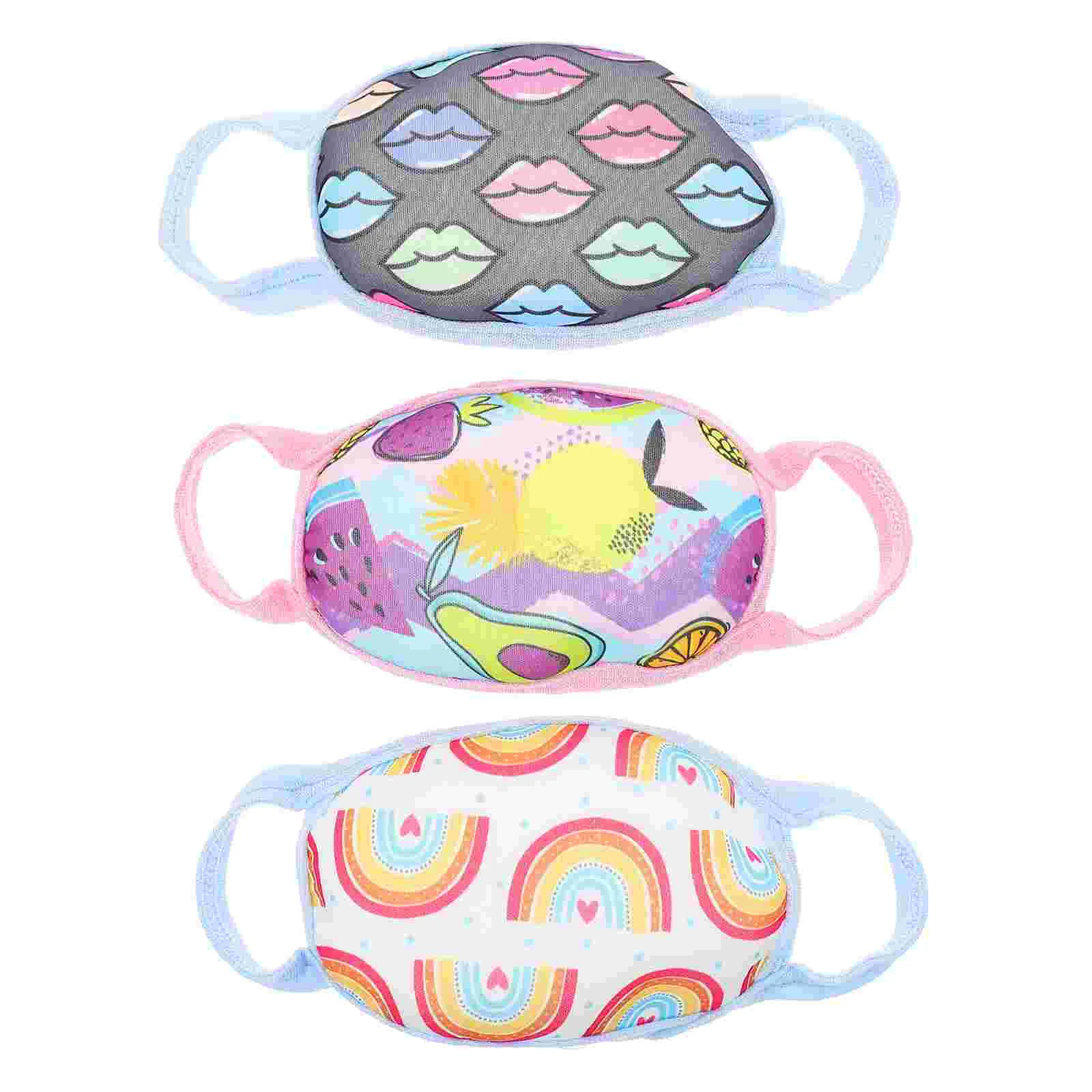 

Маска детская многоразовая, 14x8x0,6 см, 3 шт.