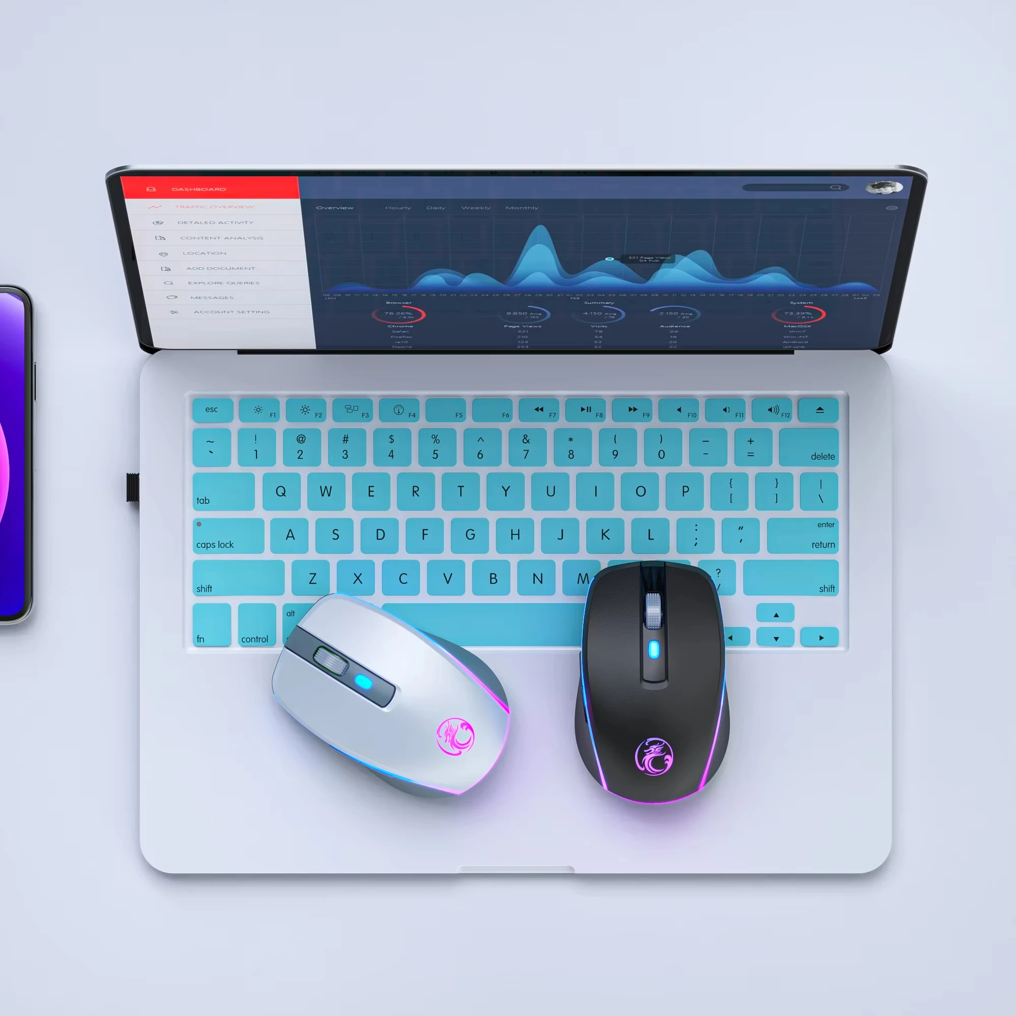 Беспроводная мышь iMICE G903 2 4 ГГц 5 1 Bluetooth перезаряжаемая беспроводная игровая