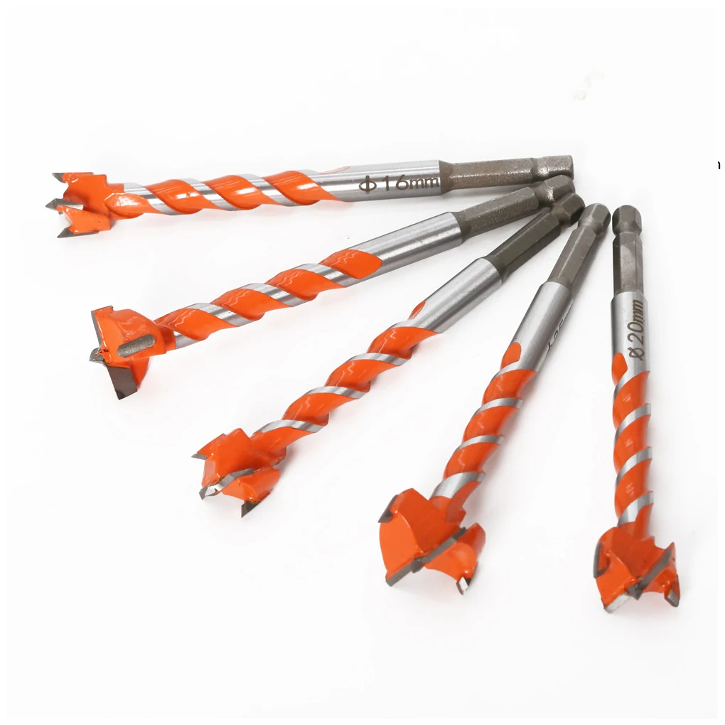 

Thread Extension Hexagon Shank Drill Bits Woodworking Tools Carbon SteelAlloy Woodworking Hole Openers Wood Drills Bit for