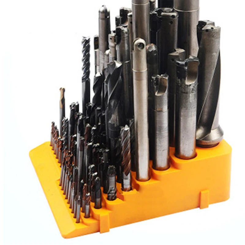 

84 Holes Multifunctional Thickened Milling Cutter Reamer Drill Bit Storage Box Tool Accessories Organizer