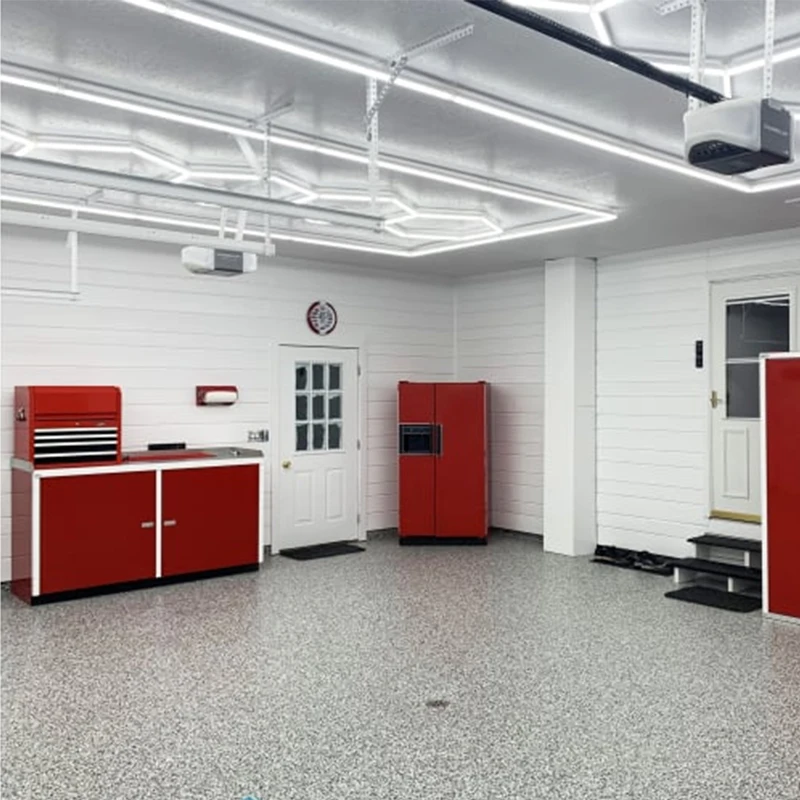 Новинка шестигранное светодиодное освещение легкая установка гаражное