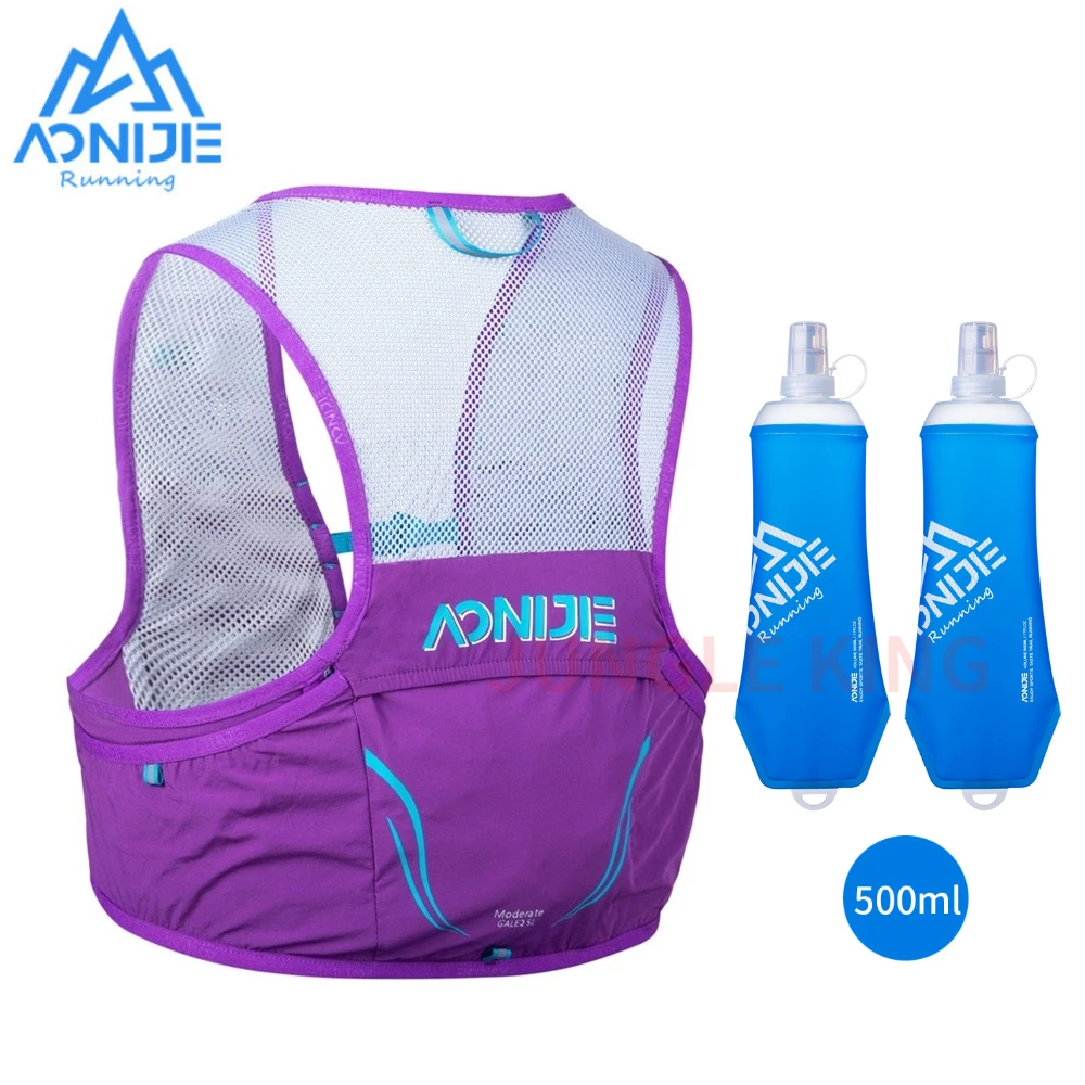AONIJIE 500ML Bule Water bottle 2.5L Hydration Pack Superlight Trail Running Vest Outdoor Sports Cycling Hiking Marathon C932S