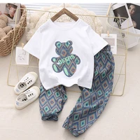 boys fried street summer 2022 new boys western style small childrens clothing high end top grade childrens suit