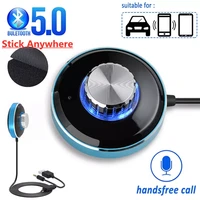 bluetooth 5 0 audio receiver handsfree call 3 5mm aux jack stereo wireless adapter for car kit home speaker amplifier auto on