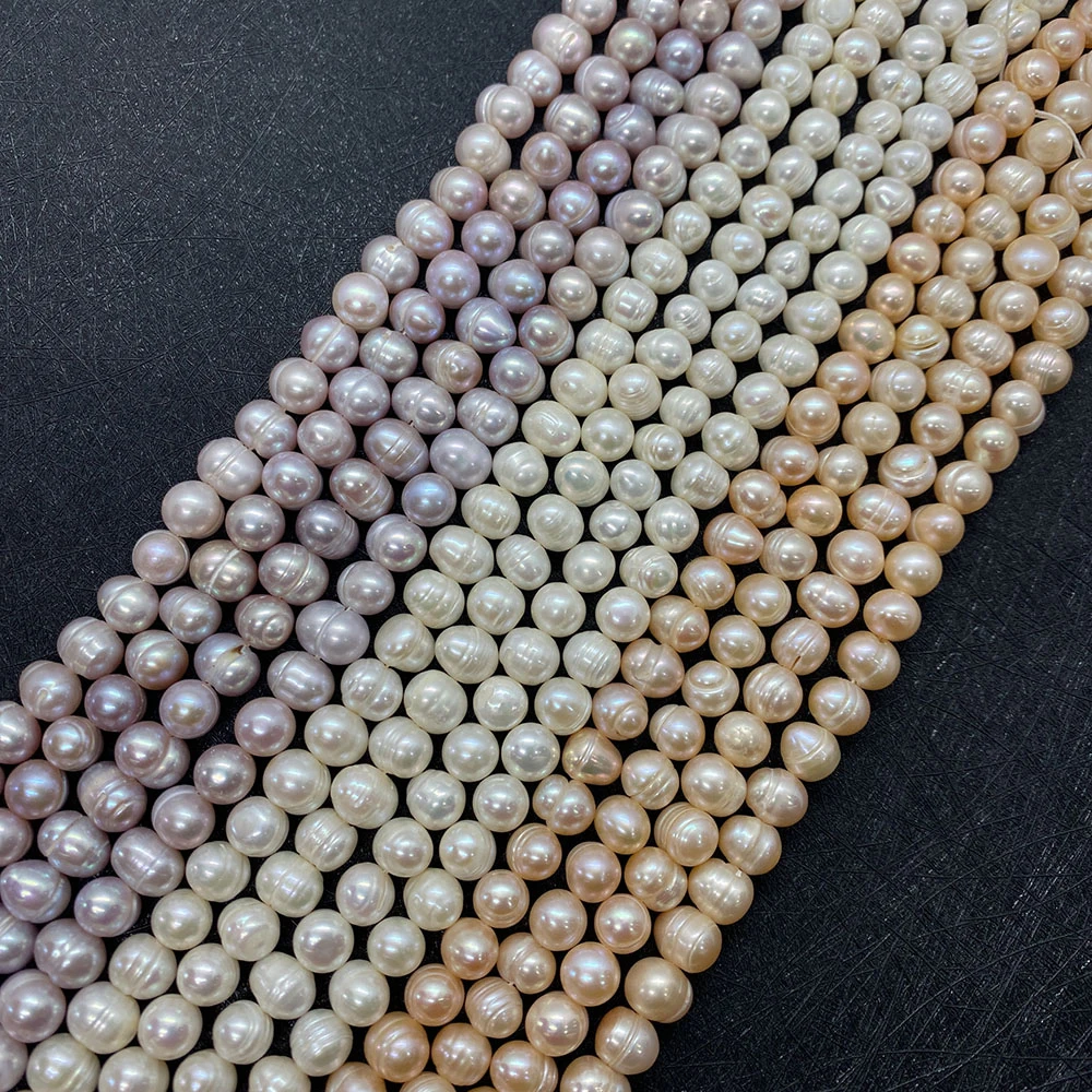 

Natural Freshwater Pearl Bead 5mm Grade A Round Purple Pearl Beads for Jewelry Making DIY Bracelet Necklace Earrings Pearl Beads