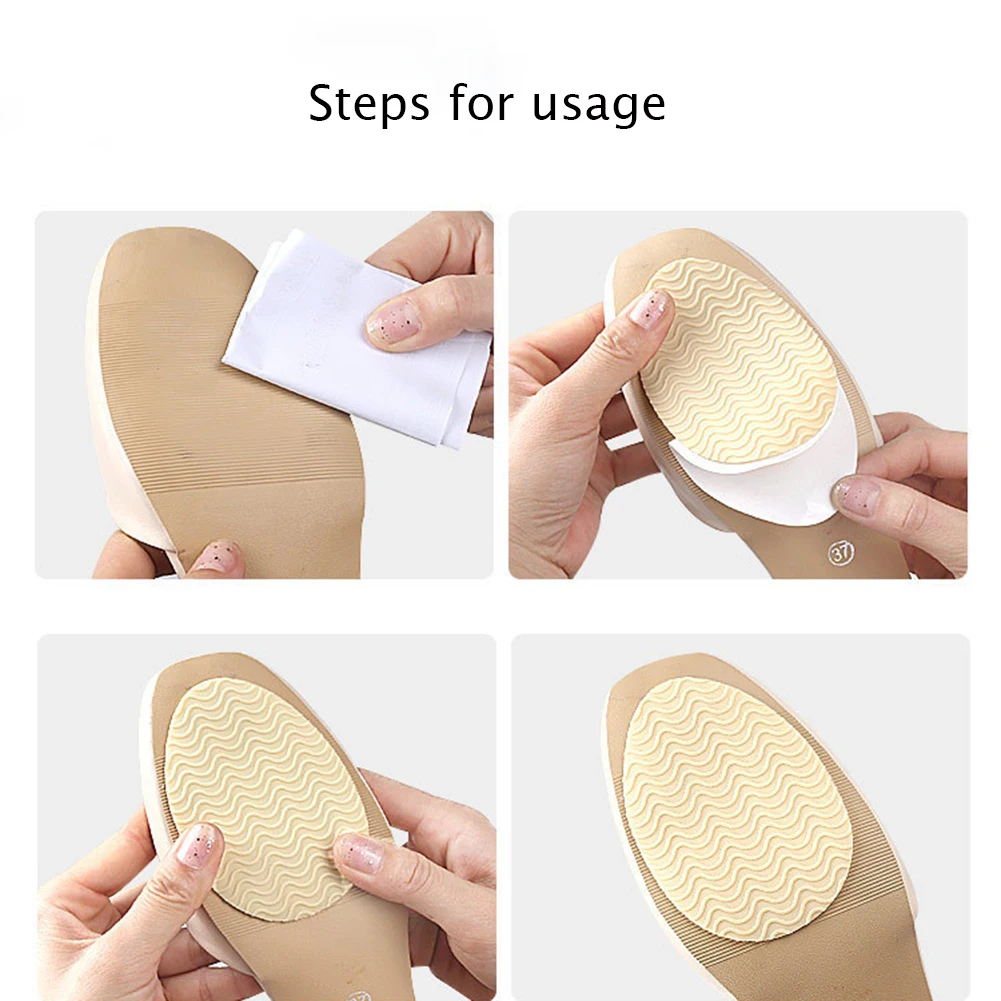 Rubber Forefoot Pads for Women Shoes Soles Protector Anti-slip Repair Outsoles Self-adhesive Sticker High Heel Care Bottom Patch images - 6
