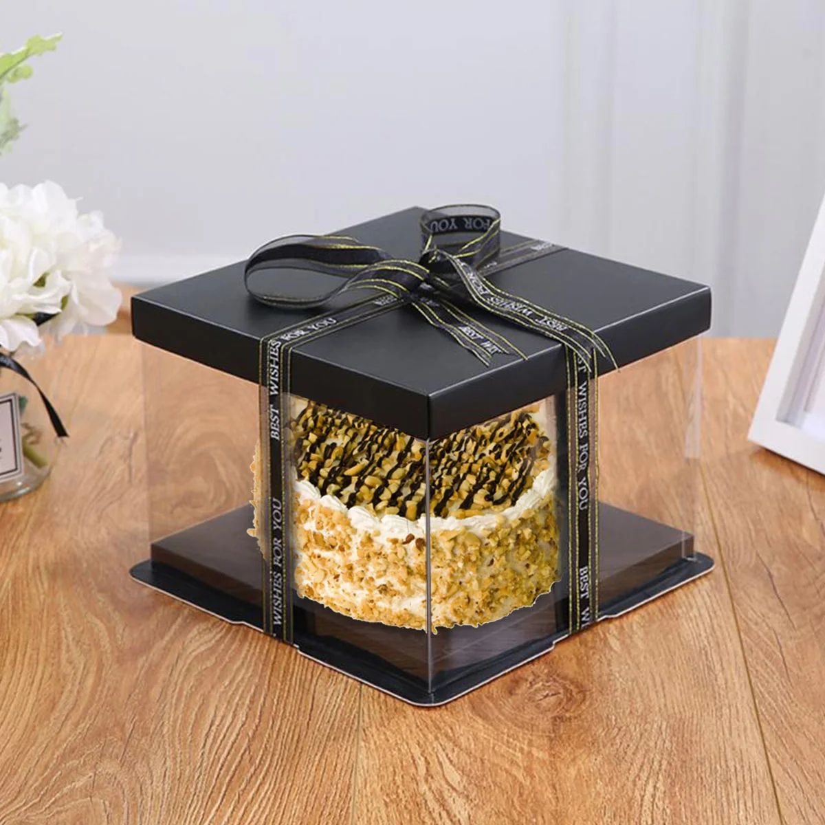 

Box Cake Cupcake Boxes Wedding Gift Board Large Container Inch Candyextra Transparency Individual Packaging Favor Party Muffin