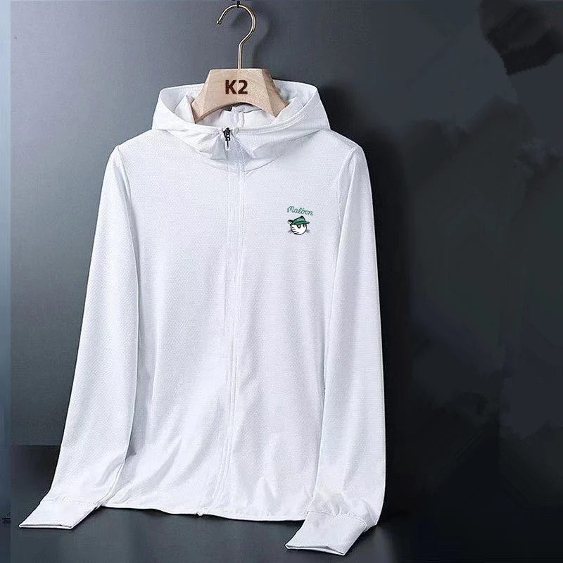 

Men's Summer Golf Wear 2023 Malbon Golf Jackets Unisex Coat Sunscreen UV Resistant UPF50 Golf Women Clothing Horse Tennis Jacket