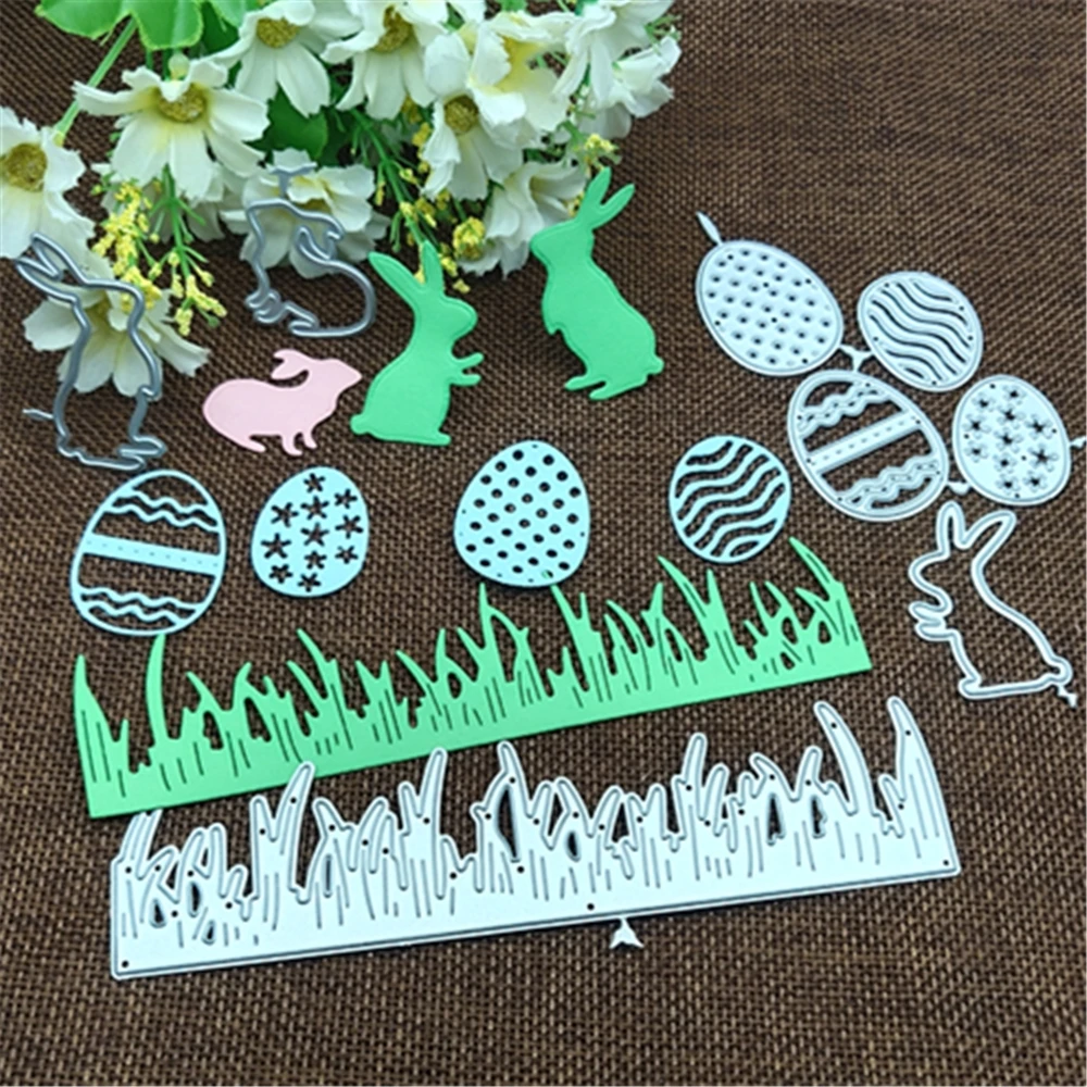 Трафареты для вырезания металла в виде Пасхальных Кроликов декоративные штампы