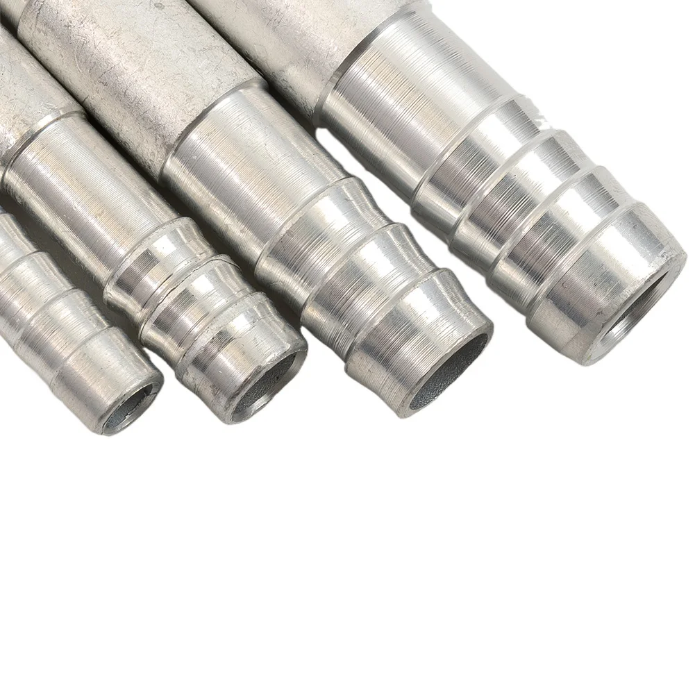 

4 Pcs A/C Hose Barb Straight Splice Push In Fitting Aluminium #6 #8 #10 #1 Inline Barb Fittings For Pipes