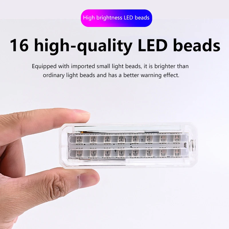 1 шт. автомобильный солнечный светодиодный сигнальный светильник ночная езда для