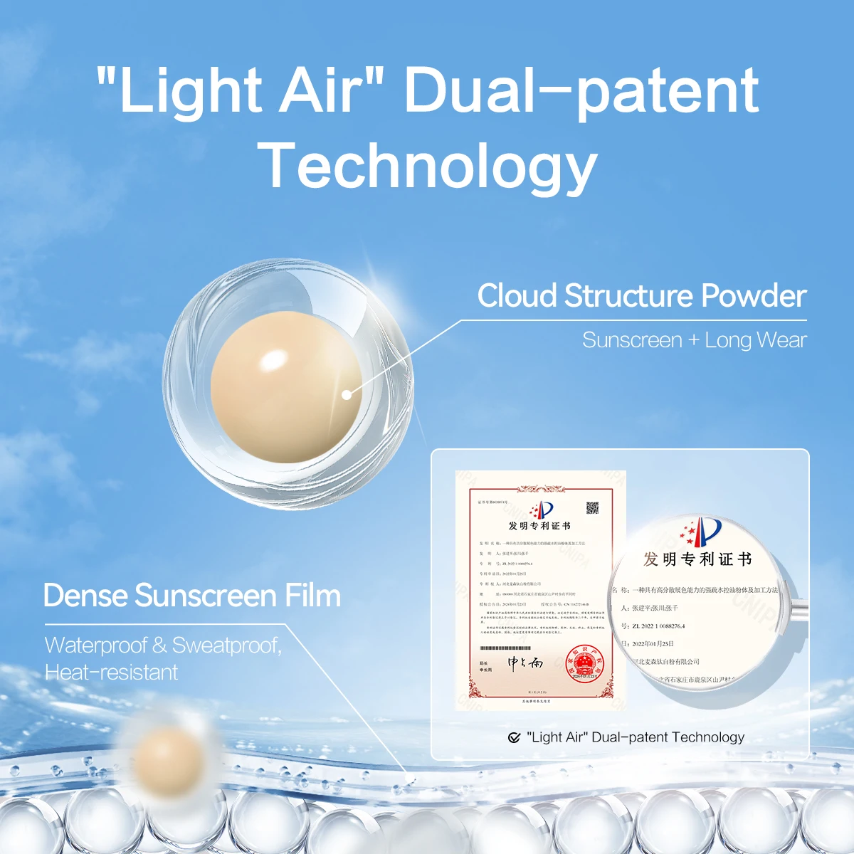 Фото CARSLAN Cloud Touch Прессованная пудра с мягким фокусом SPF 50, солнцезащитный блок, 24 часа, долговечная водостойкая, устойчивая к поту пудра для лица для прикрашивания №3