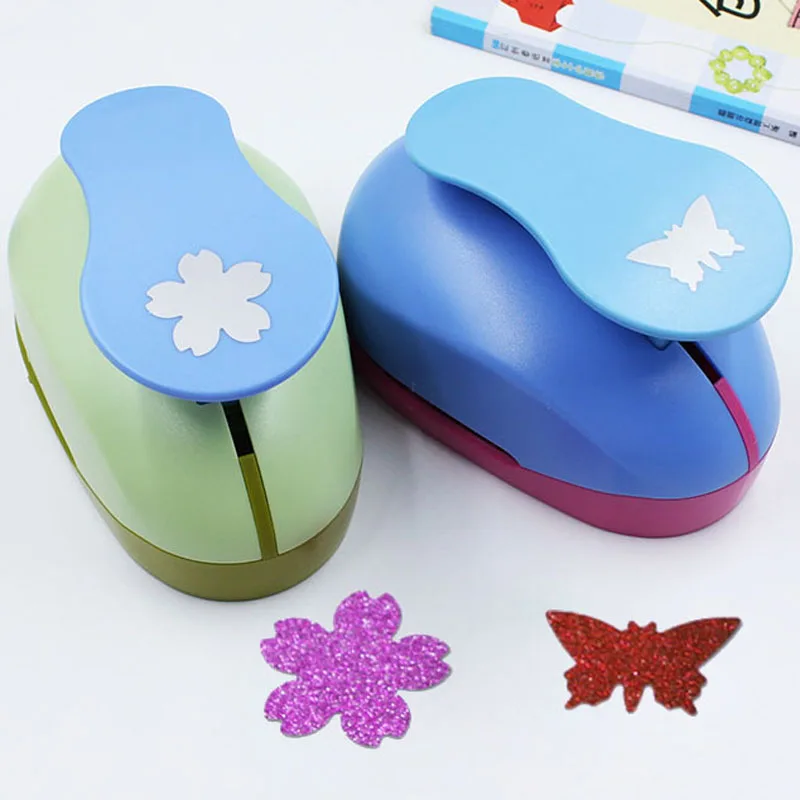 2pcs 2.5cm Circle Square Star Hexagon Flower Leaf Craft Hole Punch Scrapbooking School Paper Puncher EVC Cutter