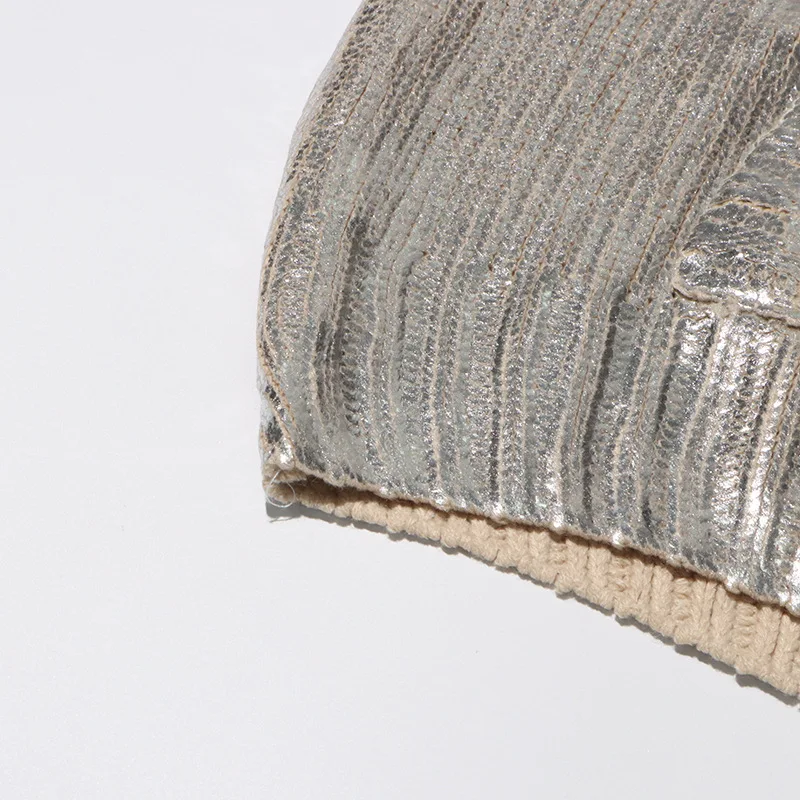 Новинка 2024 повседневный женский свитер ALIDI SC с капюшоном и кулиской вязаный