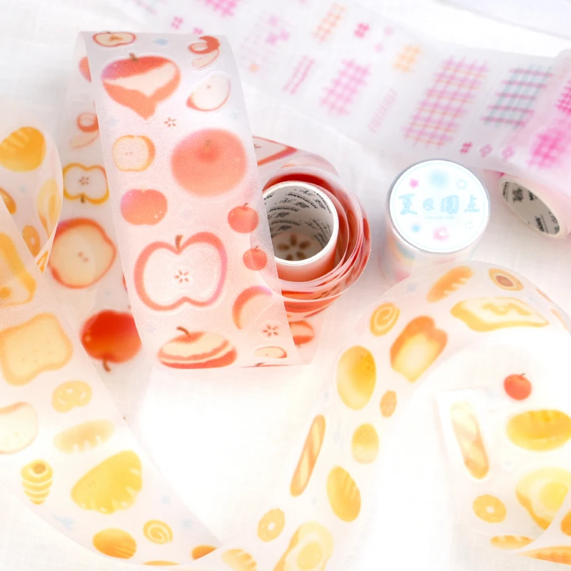 Yoofun 6x200 см слегка милая декоративная клейкая лента Junk Journal DIY японская маскировка