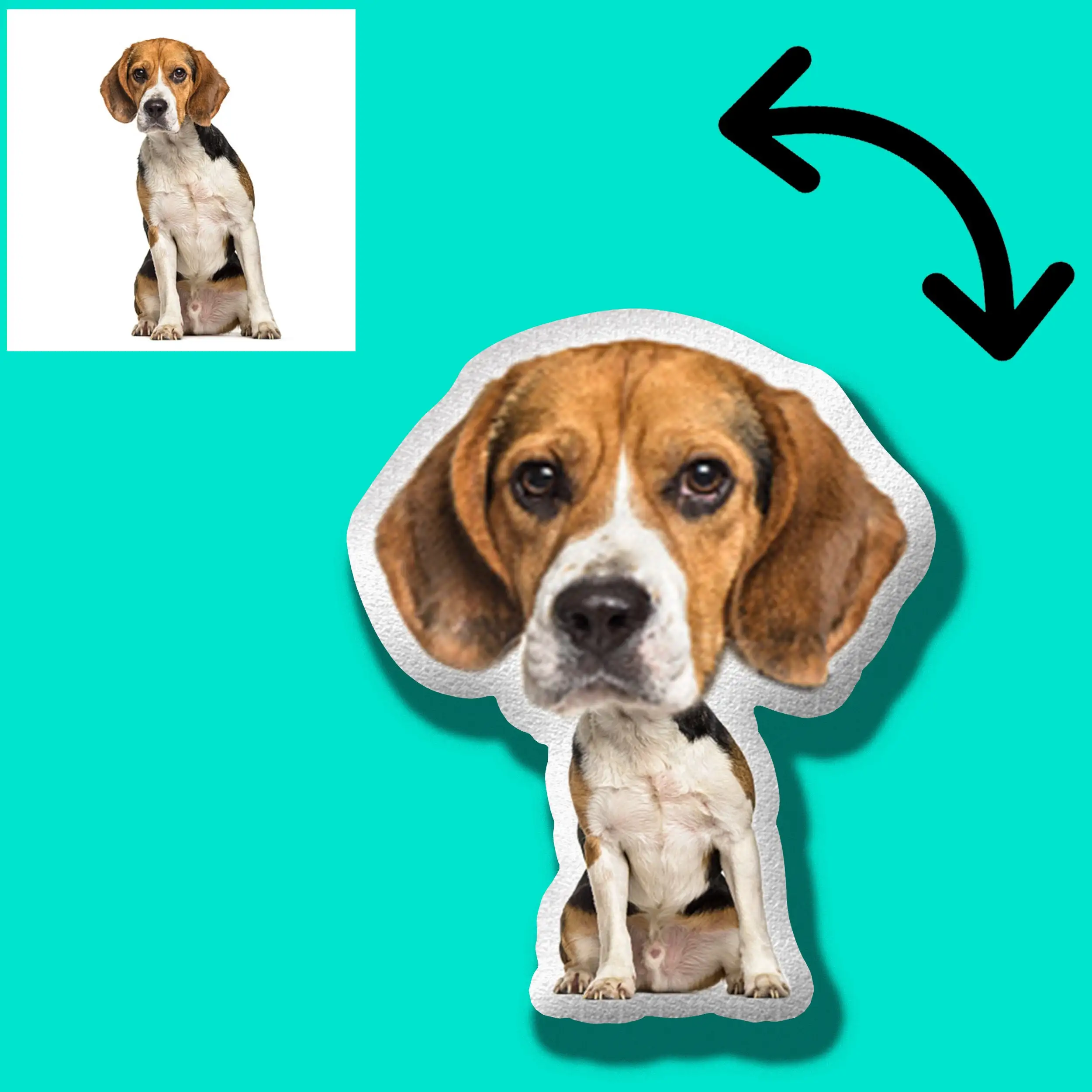

Dog Pillow, Personalize Dog Pillow, Cat Pillowcase, Pet Sympathy Gift, Bearded Collie, Custom Pet Pillow