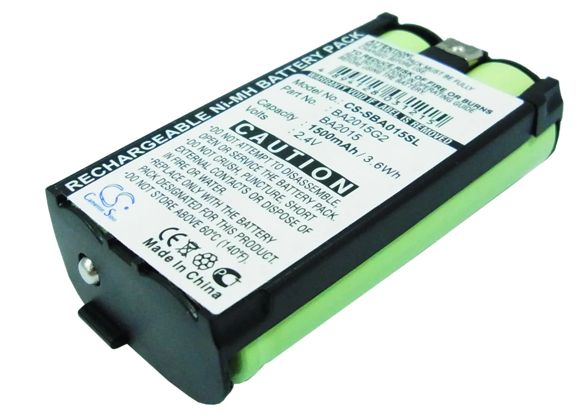 

CS 1500mAh Battery For Sennheiser BA2015 BA2015G2 G2 2015FM EK1038