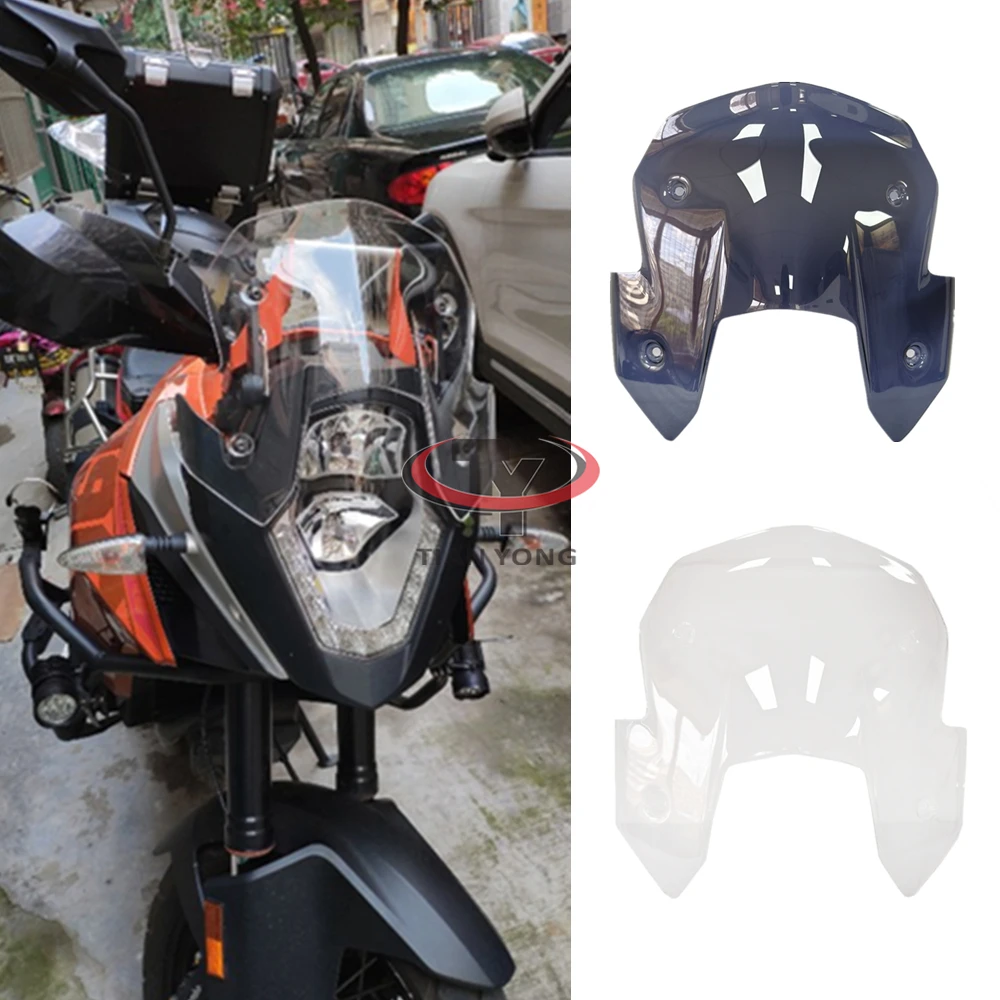 

For KTM Adventure 1190R 1190 2013-2014-2015 Smoke Black Clear Spoiler Motorcycle Windshield Windscreen Wind Deflectore