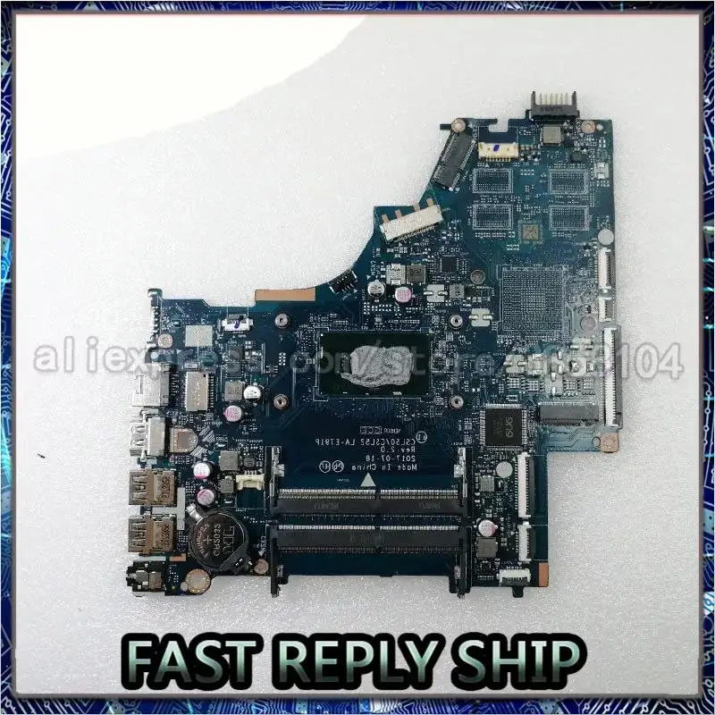 

FOR HP 250 G6 15-BS Laptop Motherboard SR2UW W/ I3-6006U CPU 924750-601 CSL50/CSL52 LA-E791P DDR4 Test Oke