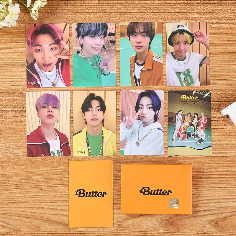 

Korea KPOP Bangtan Boys MINI PhotoCard Lomo Cards Butter Album Premium Photos Fan Collection JUNGKOOK V JIMIN JIN JHOPE RM SUGA