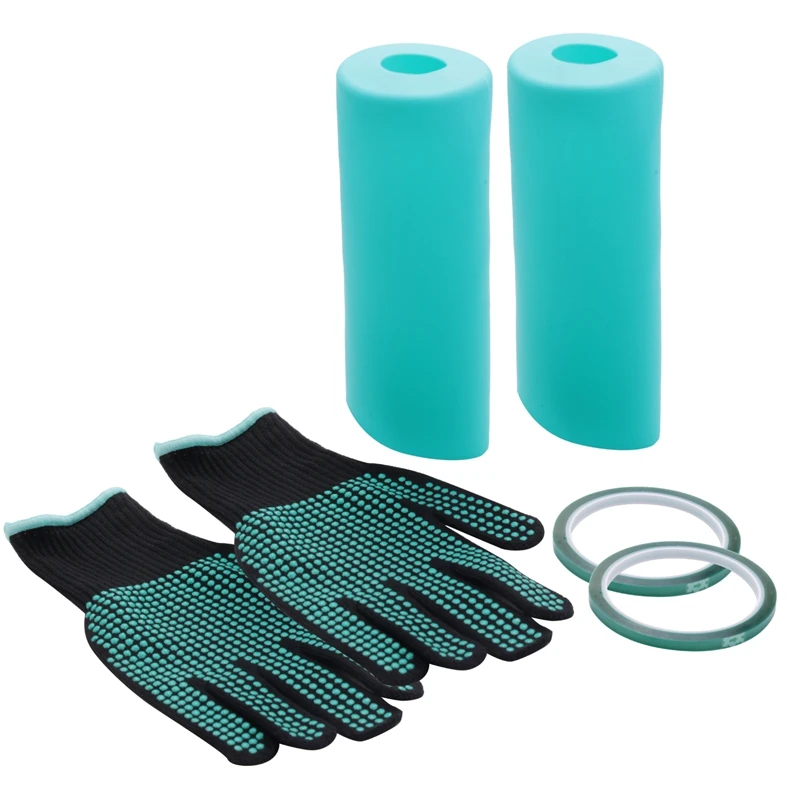 

Sublimation Tumblers Silicone Bands Sleeve Kit, Including 2 Silicone Mug Wrap 2 Heat Press Tapes And Heat Gloves