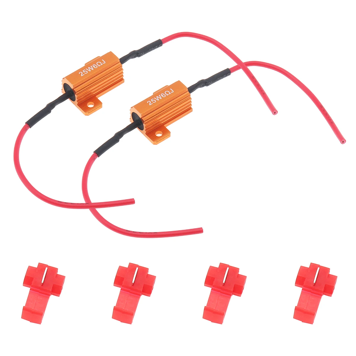 

2 шт. 25 Вт светодиодный Реверсивный тормозной сигнал поворота резистор нагрузки быстрой вспышки 7443 W21W WY21W 7440 P21/5W 1157 P21W 1156 PY21W