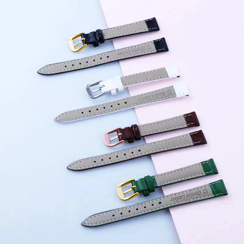 Ремешок для часов из натуральной кожи браслет женщин студентов 10 мм 12 20 22 ремешок