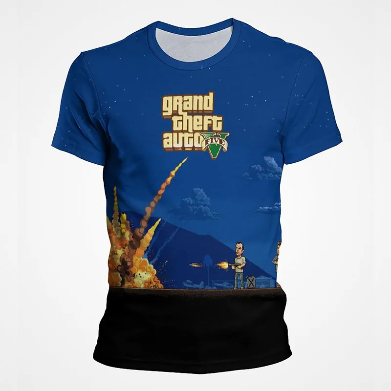 Футболка с 3D принтом из игры Grand Theft Auto GTA